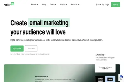 thumbnail image of Mailerlite